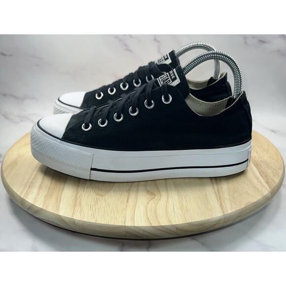 Converse Chuck Taylor All Star Platform Black White Shoes 560250C Women’s Size 8 - Picture 3 of 7